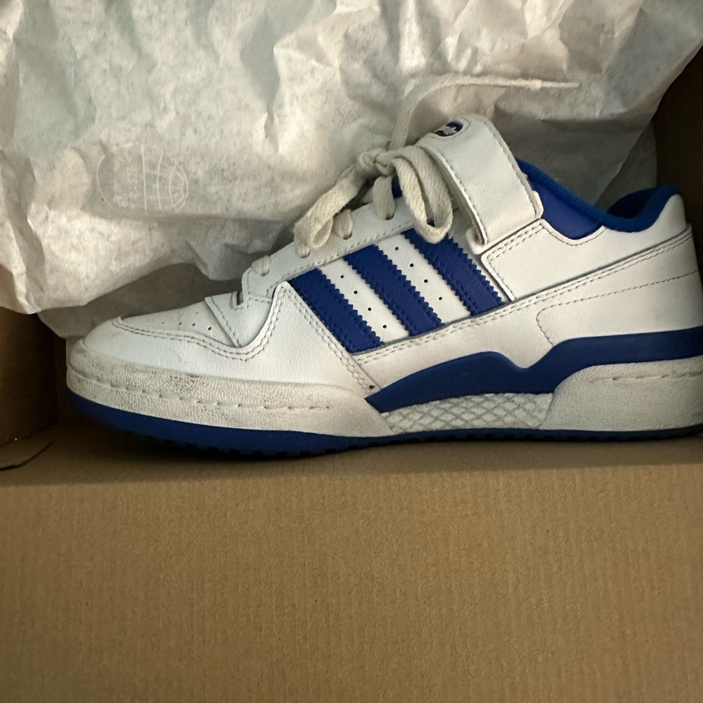 Adidas Forum Low Blue and White